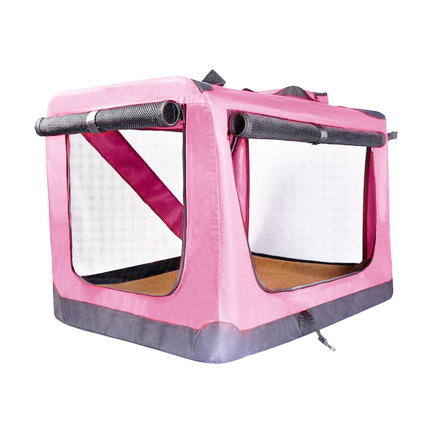 FLOOFI Portable Pet Carrier-Model 1-XL Size (Pink) FI-PC-148-KPT-Pet Carriers &amp; Travel Products-PEROZ Accessories
