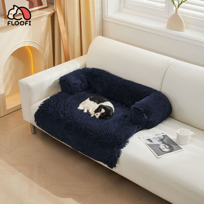 Floofi Pet Sofa Cover Soft with Bolster S Size (Dark Blue) FI-PSC-120-SMT-Pet Care &gt; Dog Supplies-PEROZ Accessories
