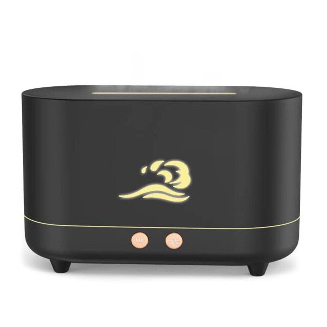 GOMINIMO Flame Humidifier Wind 225ml Black GO-AD-103-HGJ-Appliances &gt; Aroma Diffusers &amp; Humidifiers-PEROZ Accessories