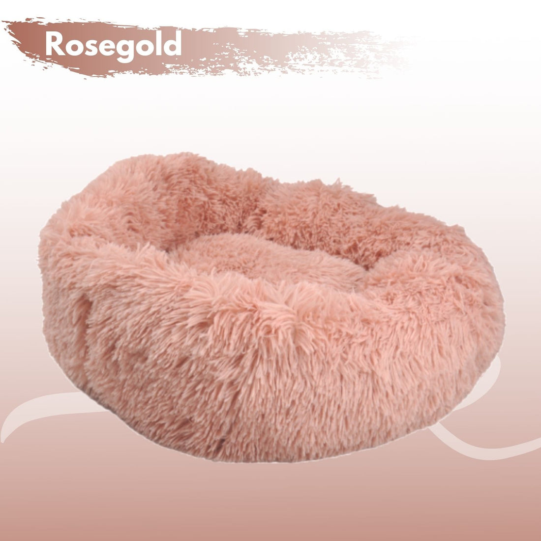 Floofi Pet Bed 80cm (Rose Gold) PT-PB-128-XL-Pet Beds-PEROZ Accessories