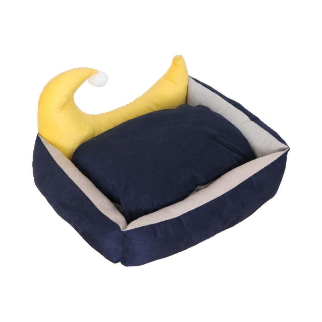 Floofi Pet Bed Moon Design (M Blue) PT-PB-246-YMJ-Pet Beds-PEROZ Accessories
