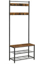 VASAGLE Coat Rack Stand Height 175 cm Rustic Brown HSR41BX-Furniture > Living Room-PEROZ Accessories