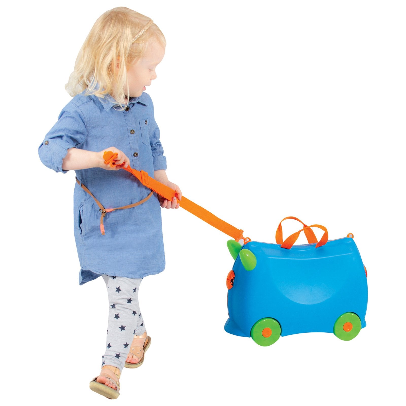Kiddicare Bon Voyage Kids Ride On Suitcase Luggage Blue-Baby &amp; Kids &gt; Toys-PEROZ Accessories