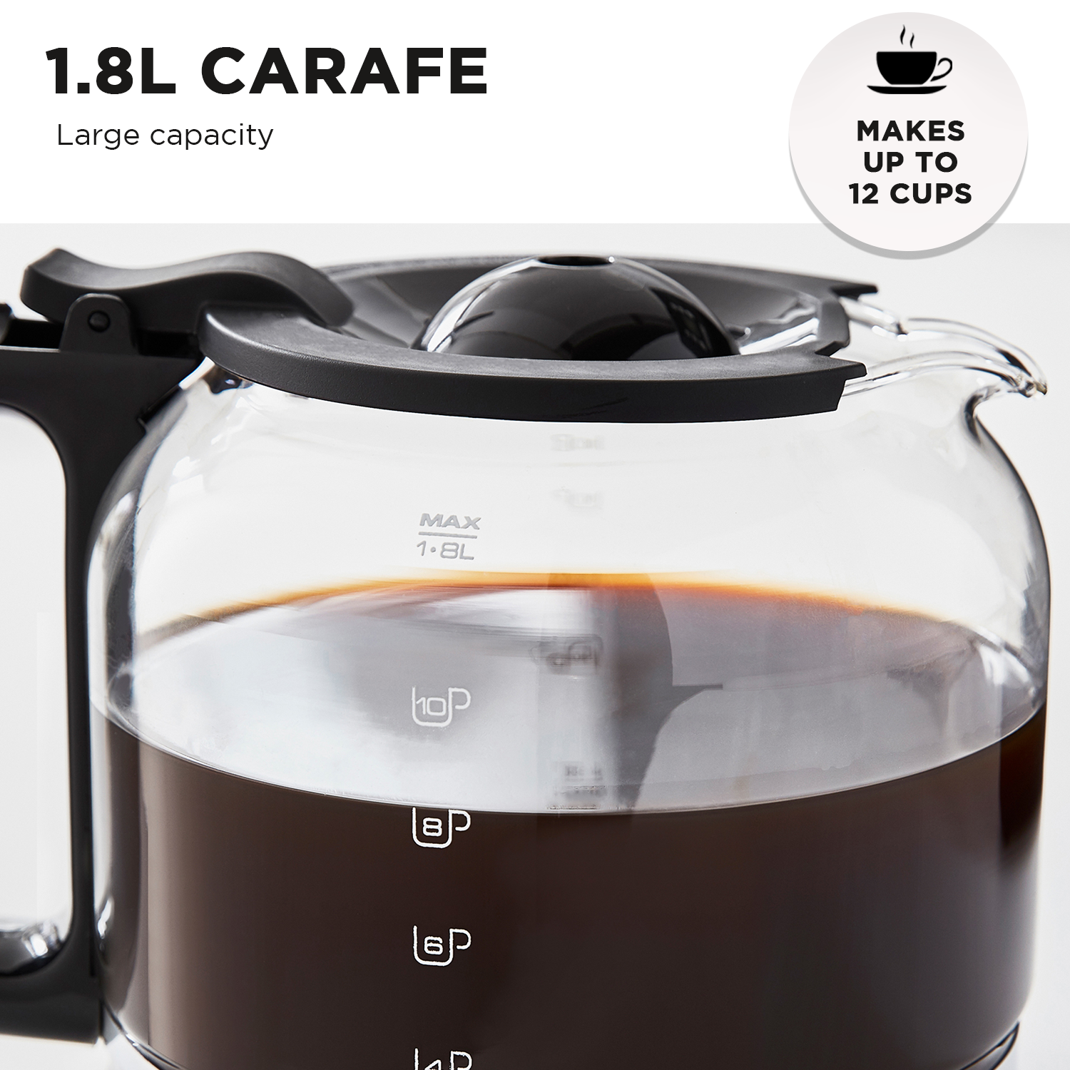 Morphy Richards Verve Filtered Coffee Maker With Timer - Black-Appliances &gt; Kitchen Appliances-PEROZ Accessories