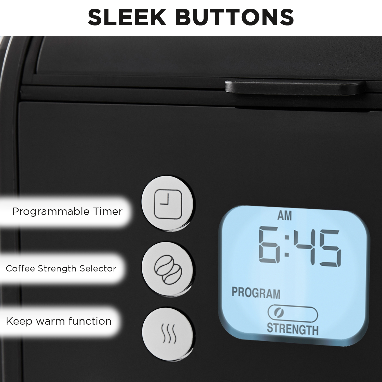Morphy Richards Verve Filtered Coffee Maker With Timer - Black-Appliances &gt; Kitchen Appliances-PEROZ Accessories