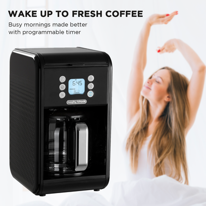 Morphy Richards Verve Filtered Coffee Maker With Timer - Black-Appliances &gt; Kitchen Appliances-PEROZ Accessories