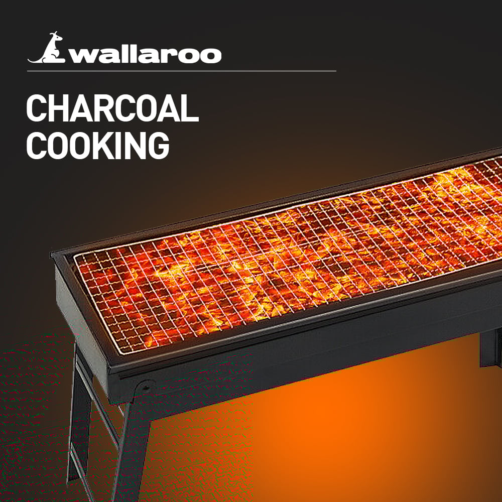 Wallaroo Portable Charcoal BBQ Grill Barbecue-Home &amp; Garden &gt; BBQ-PEROZ Accessories