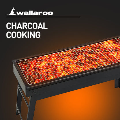 Wallaroo Portable Charcoal BBQ Grill Barbecue-Home &amp; Garden &gt; BBQ-PEROZ Accessories