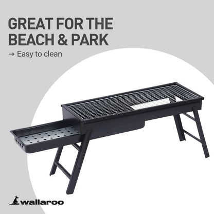Wallaroo Portable Charcoal BBQ Grill Barbecue-Home &amp; Garden &gt; BBQ-PEROZ Accessories