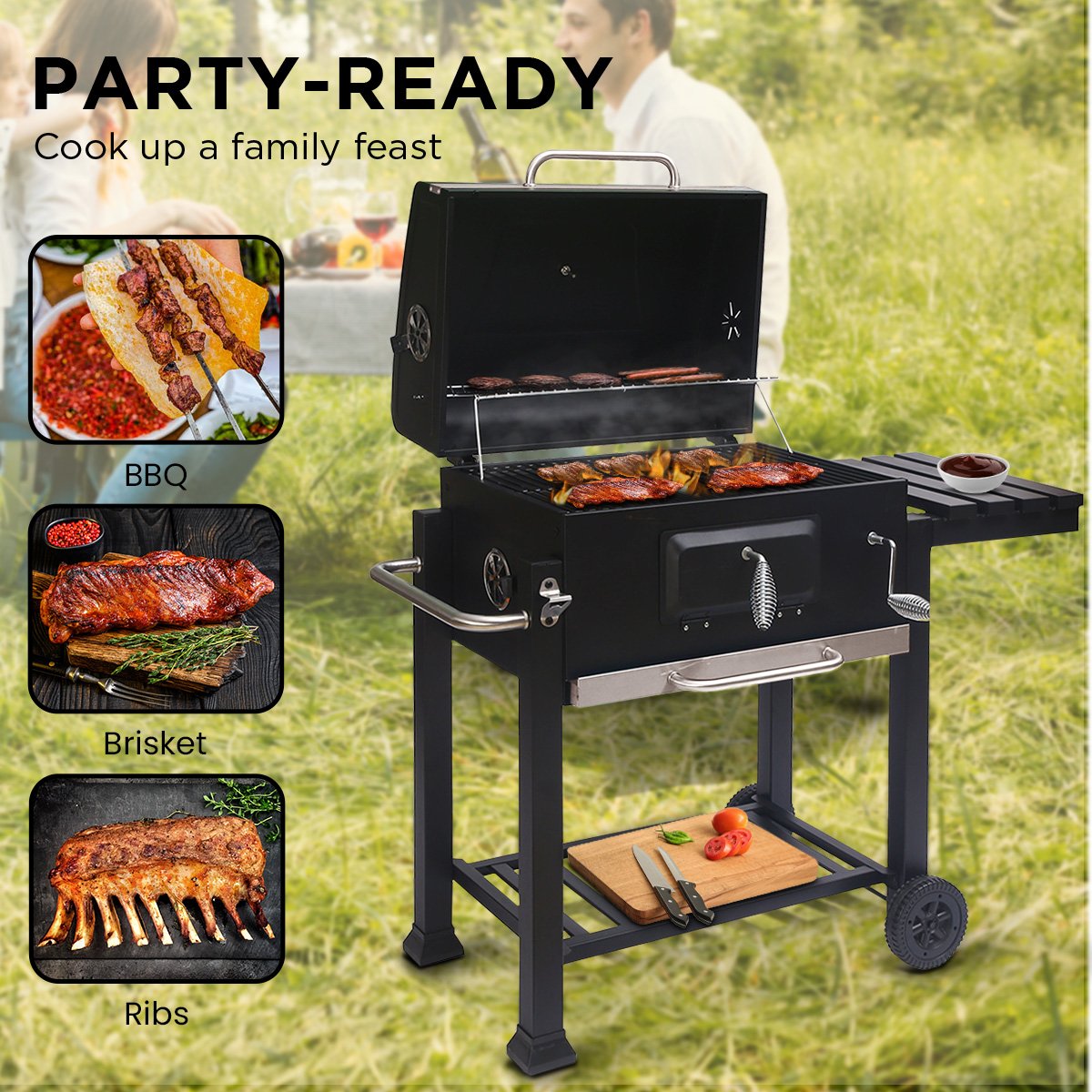 Wallaroo Square Outdoor Barbecue Grill BBQ-Home &amp; Garden &gt; BBQ-PEROZ Accessories