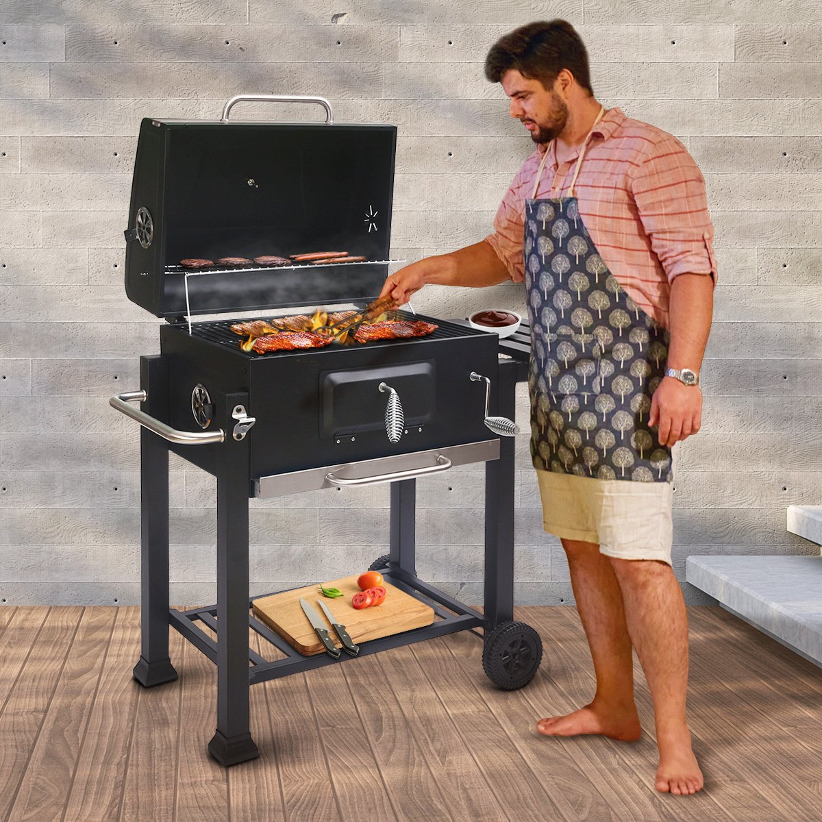 Wallaroo Square Outdoor Barbecue Grill BBQ-Home &amp; Garden &gt; BBQ-PEROZ Accessories