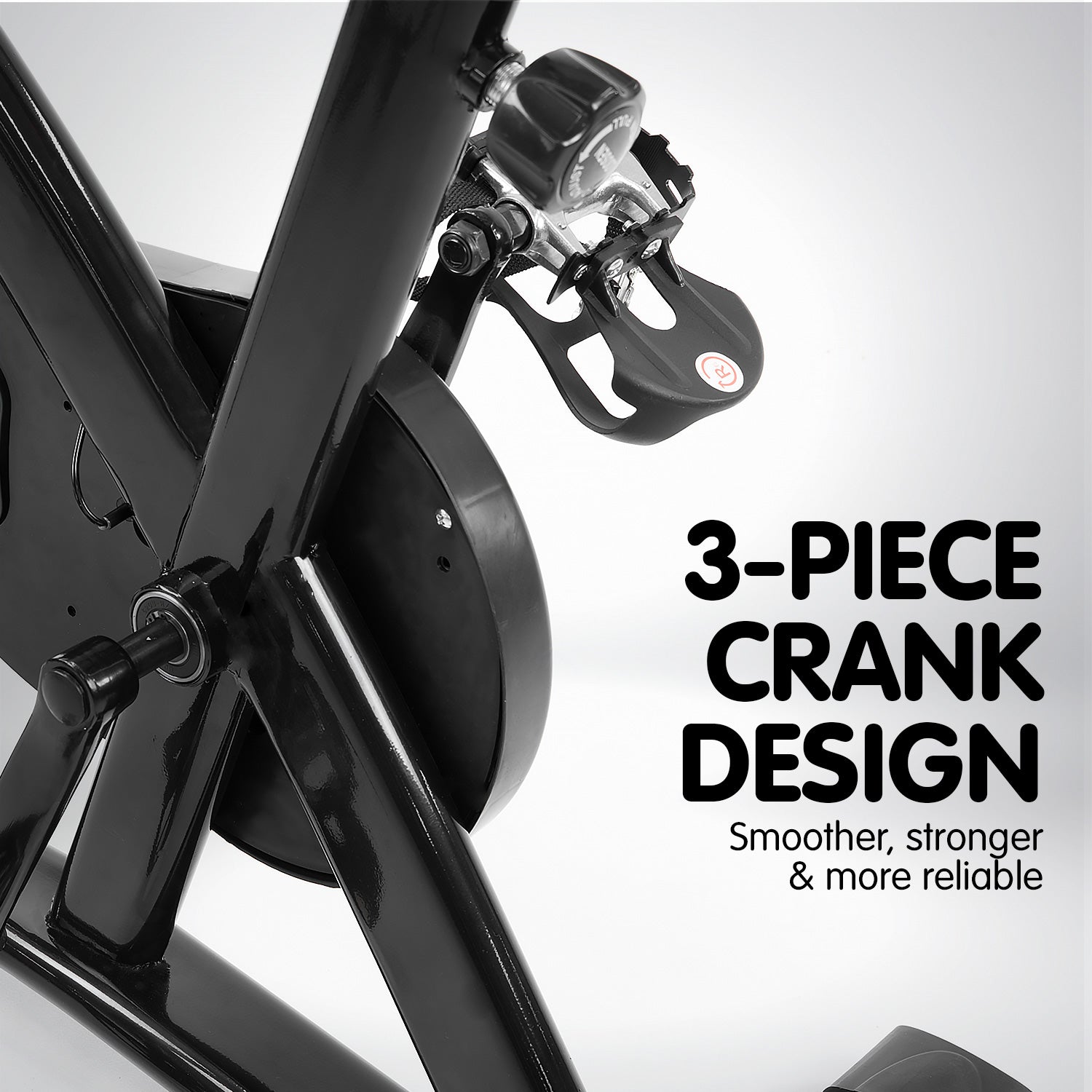 Powertrain Home Gym Flywheel Exercise Spin Bike - Black-Sports &amp; Fitness &gt; Bikes &amp; Accessories-PEROZ Accessories