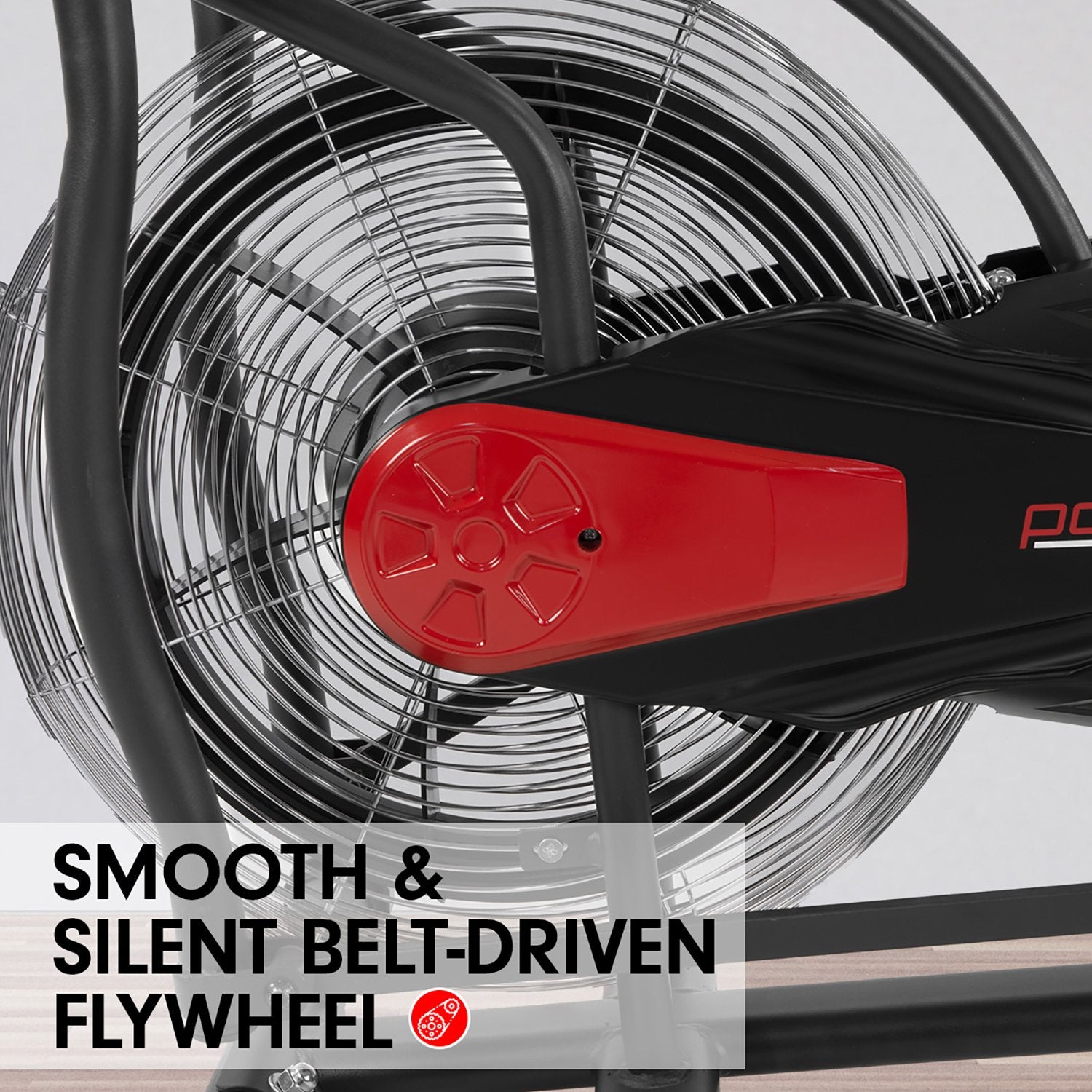 Powertrain Air Resistance Fan Exercise Bike Cardio - Black-Sports &amp; Fitness &gt; Bikes &amp; Accessories-PEROZ Accessories