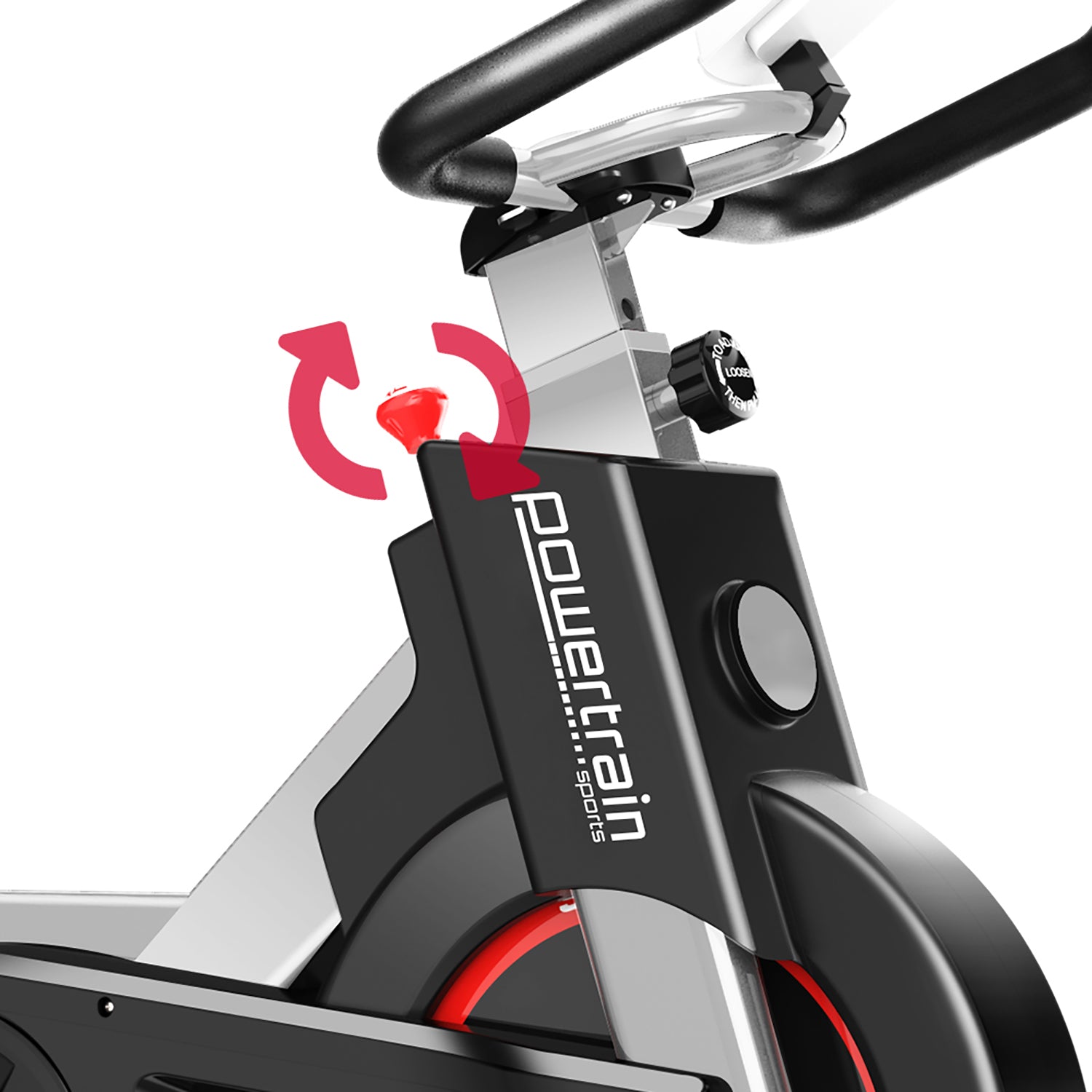 Powertrain IS-500 Heavy-Duty Exercise Spin Bike Electroplated - Silver-Sports &amp; Fitness &gt; Bikes &amp; Accessories-PEROZ Accessories