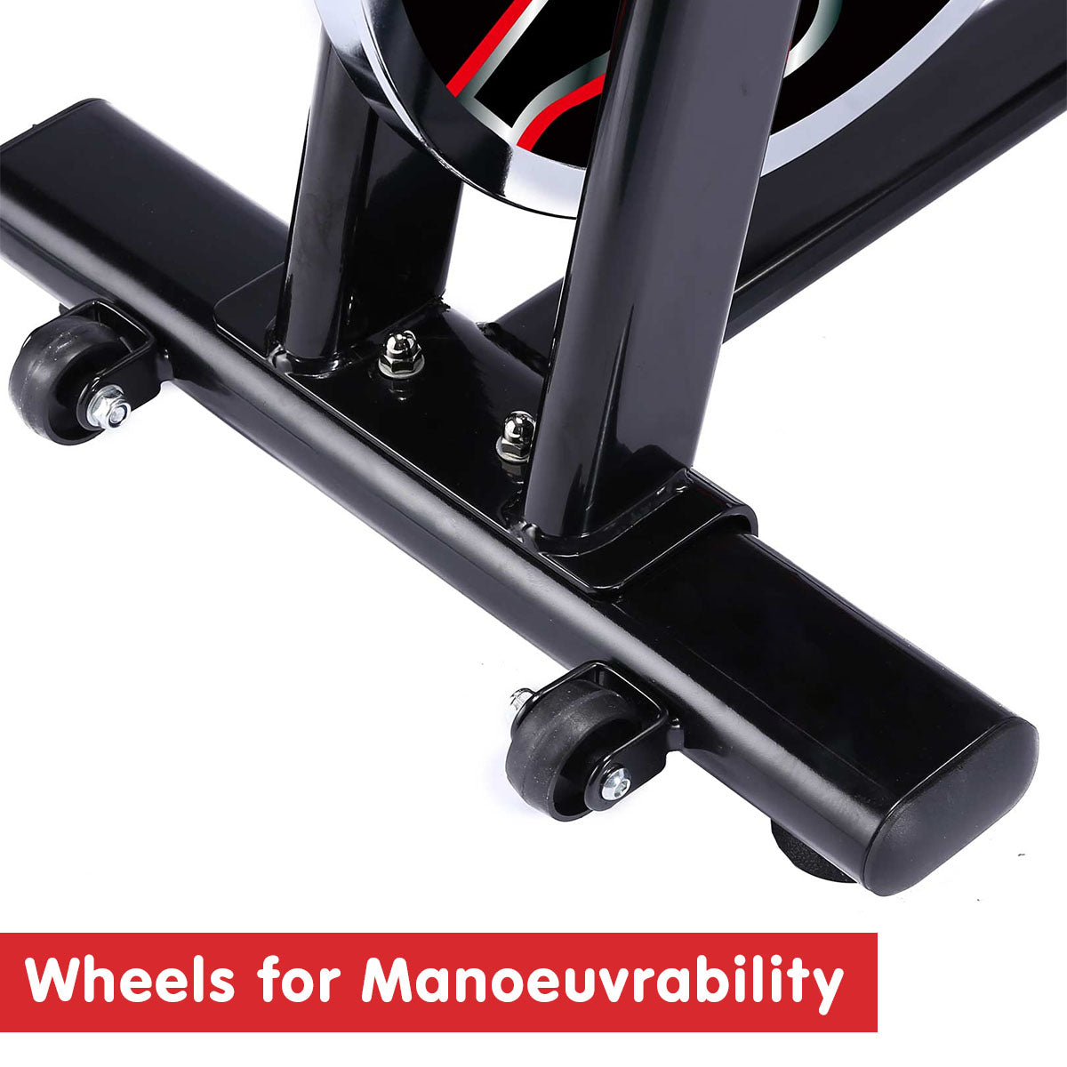 Powertrain RX-600 Exercise Spin Bike Cardio Cycle - Red-Sports &amp; Fitness &gt; Bikes &amp; Accessories-PEROZ Accessories