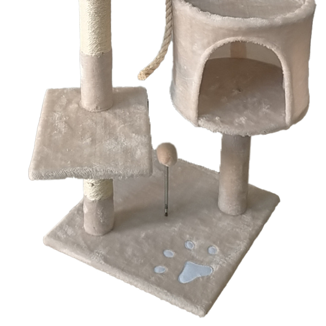 Furtastic 110cm Cat Tree Scratching Post - Beige-Cat Trees-PEROZ Accessories