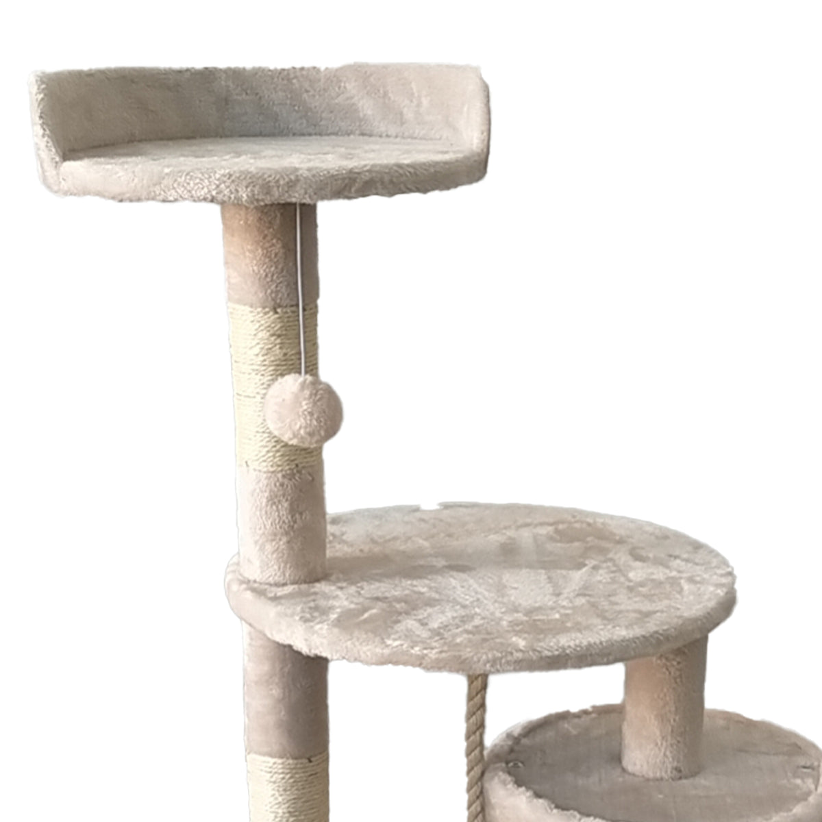 Furtastic 110cm Cat Tree Scratching Post - Beige-Cat Trees-PEROZ Accessories
