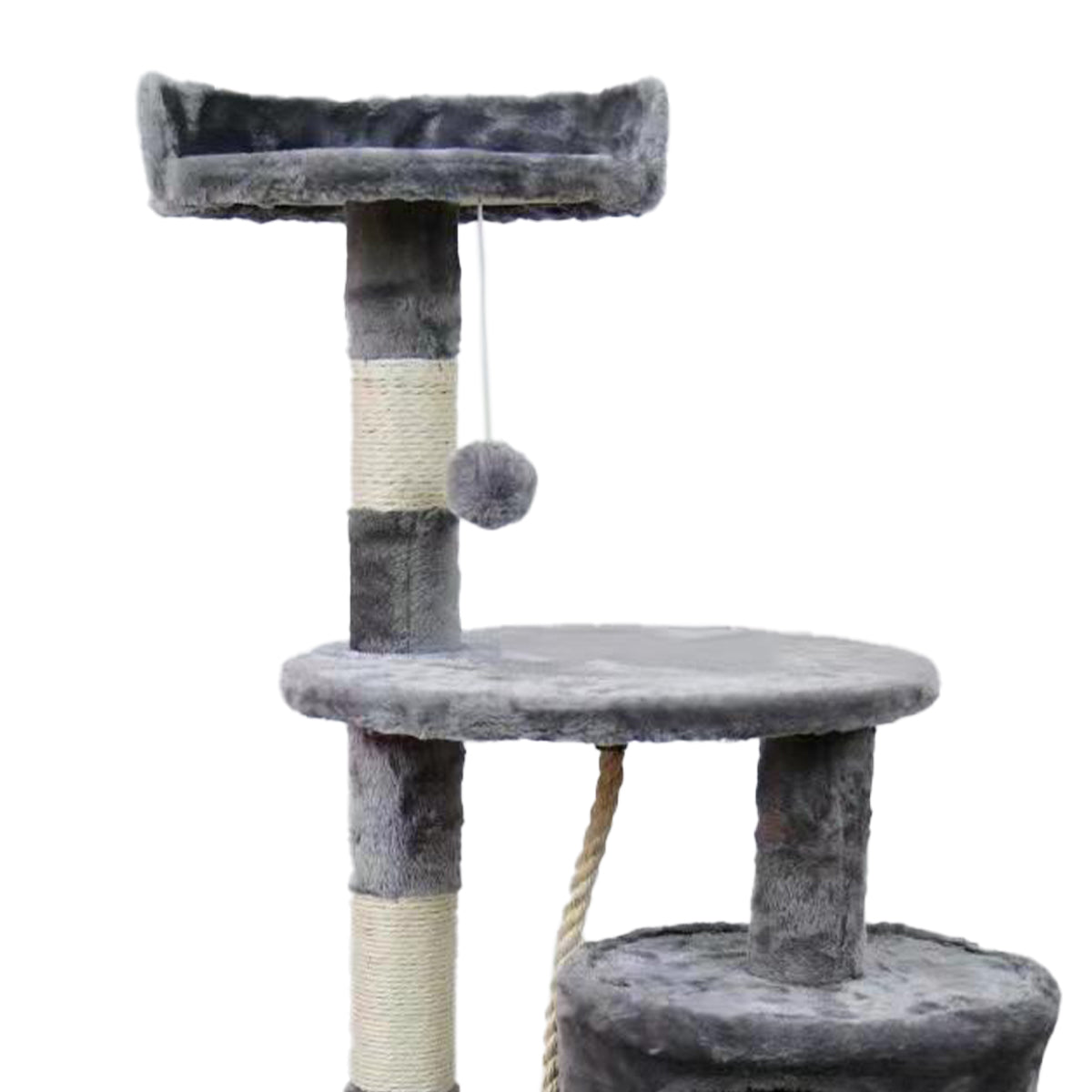 Furtastic 110cm Cat Tree Scratching Post - Silver Grey-Cat Trees-PEROZ Accessories