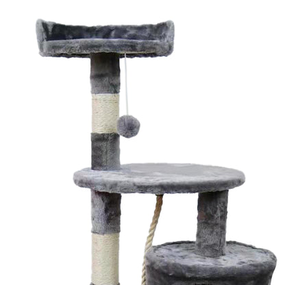 Furtastic 110cm Cat Tree Scratching Post - Silver Grey-Cat Trees-PEROZ Accessories