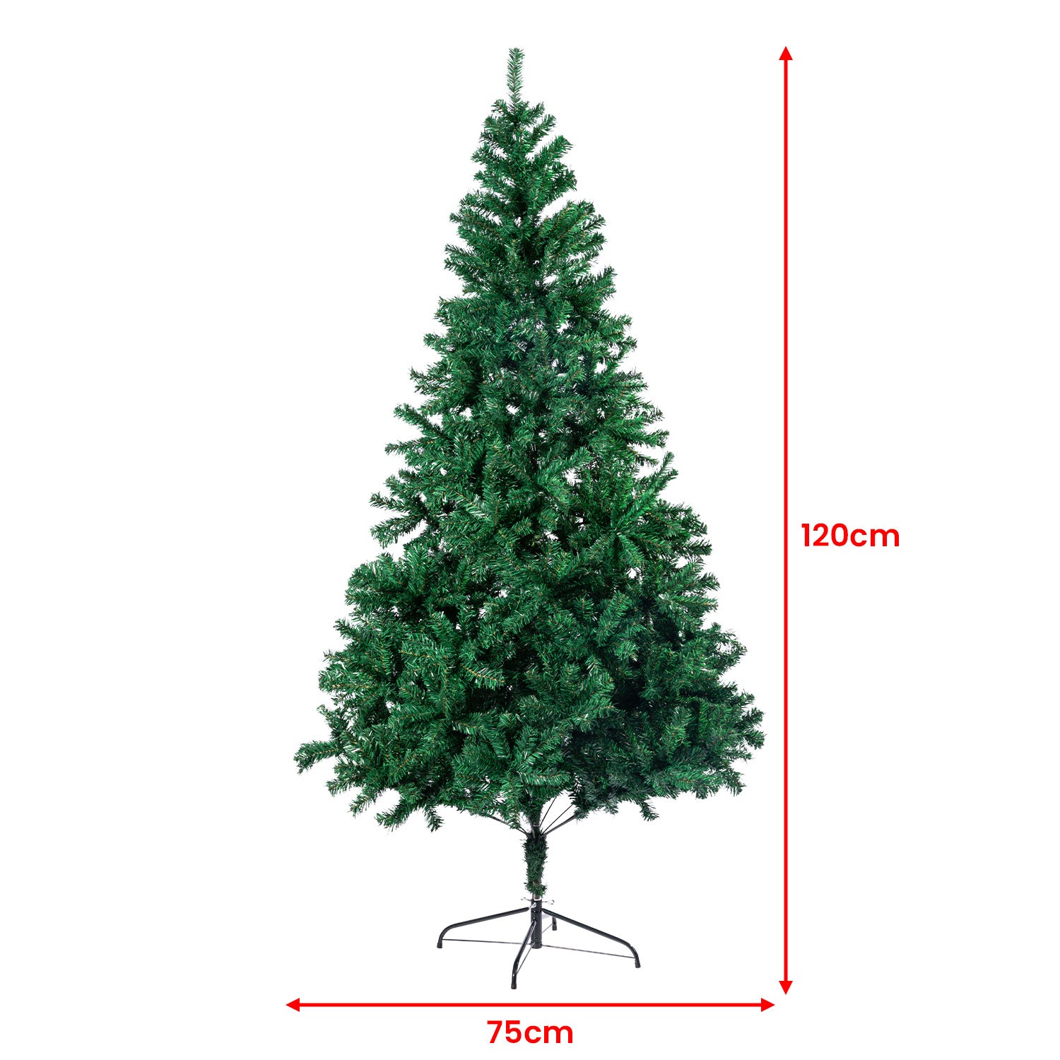 Christabelle Christmas Tree Decor 1.2m Xmas Decorations - 300 Tips Green-Occasions &gt; Christmas-PEROZ Accessories