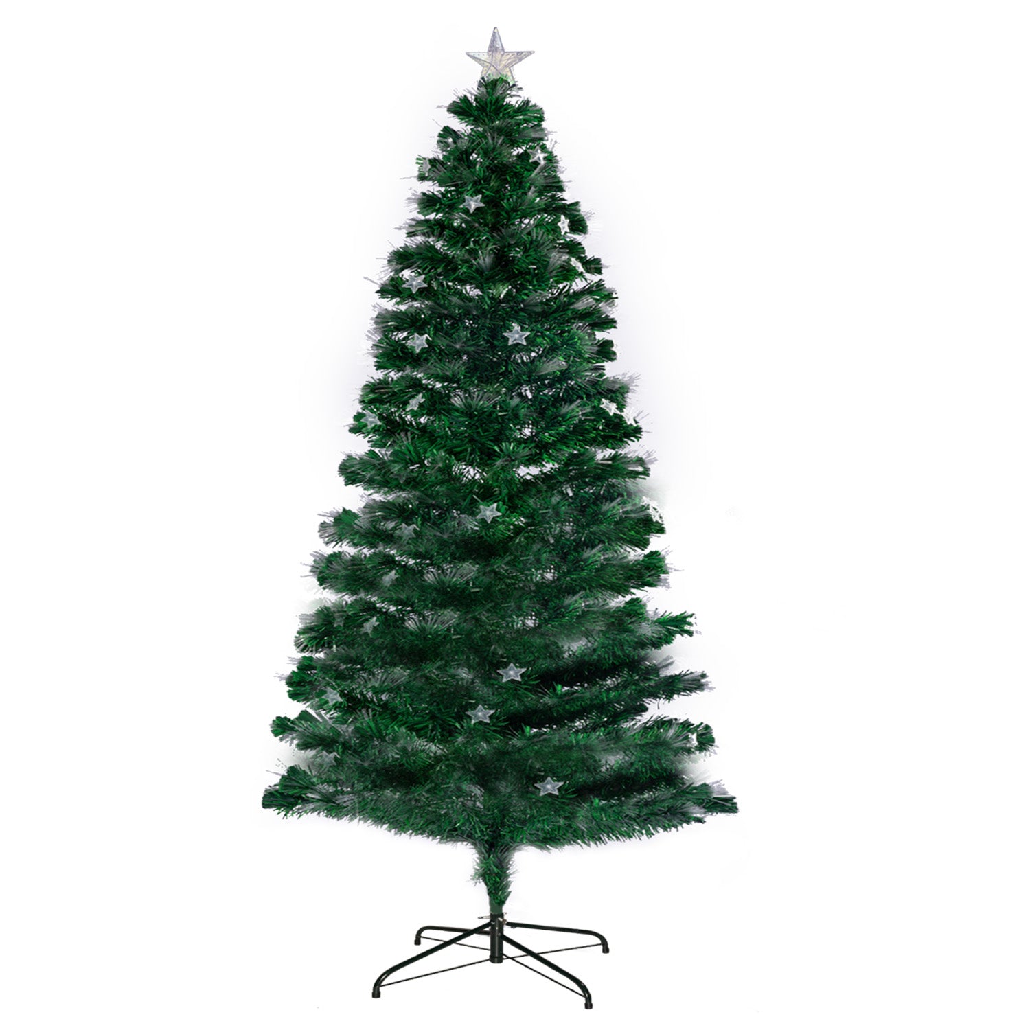 Christabelle 1.5m Enchanted Pre Lit Fibre Optic Christmas Tree Stars Xmas Decor-Occasions &gt; Christmas-PEROZ Accessories