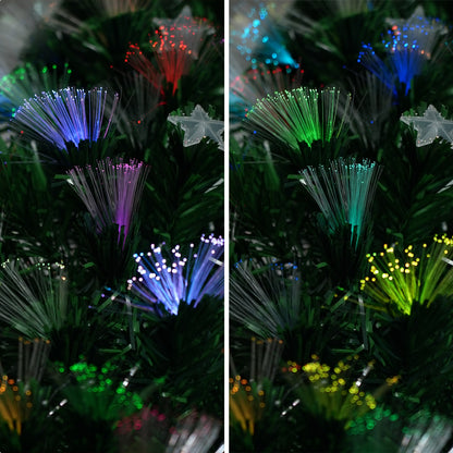 Christabelle 1.5m Enchanted Pre Lit Fibre Optic Christmas Tree Stars Xmas Decor-Occasions &gt; Christmas-PEROZ Accessories