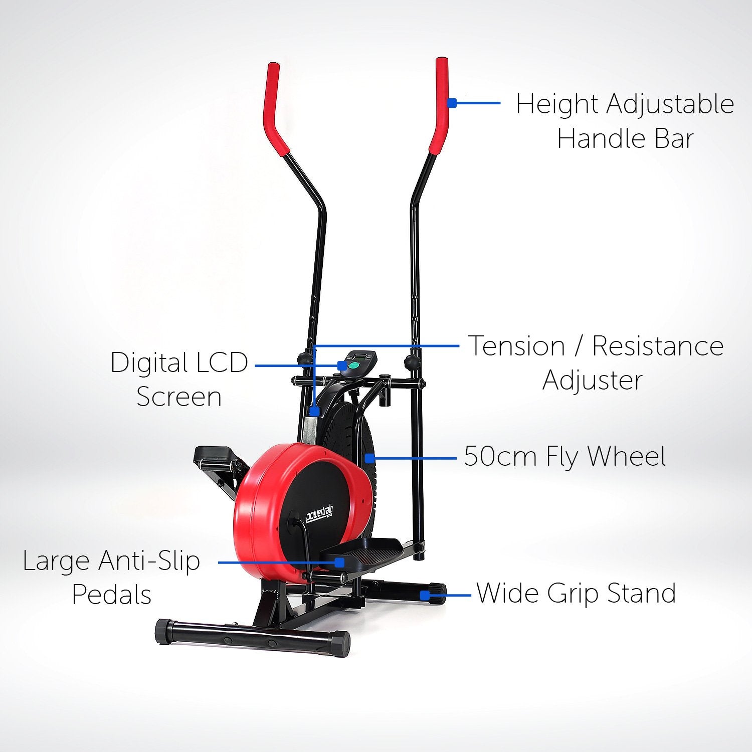Powertrain Elliptical Cross Trainer Bike-Sports &amp; Fitness &gt; Bikes &amp; Accessories-PEROZ Accessories