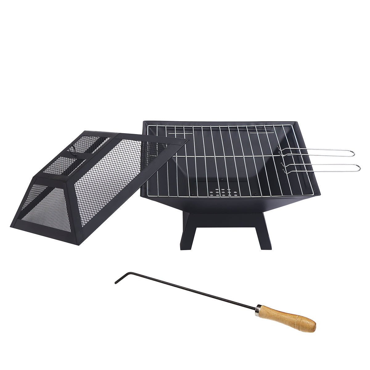 Wallaroo Portable Outdoor Fire Pit for BBQ, Grilling, Cooking, Camping-Home &amp; Garden &gt; BBQ-PEROZ Accessories