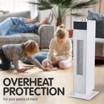 Pronti Electric Tower Heater PTC Ceramic 2000W White-Appliances &gt; Heaters-PEROZ Accessories
