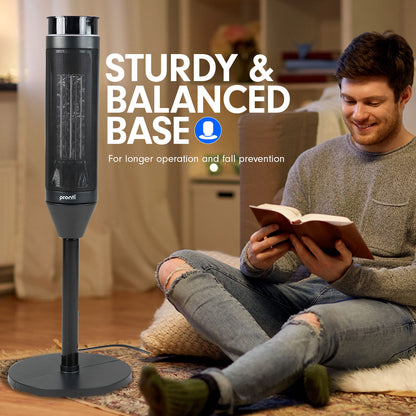 Pronti Electric Tower Heater 2000W Ceramic Portable Remote - Black-Appliances &gt; Heaters-PEROZ Accessories