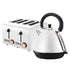 Pronti Rose Trim Collection Toaster & Kettle Bundle - White-Appliances > Kitchen Appliances-PEROZ Accessories