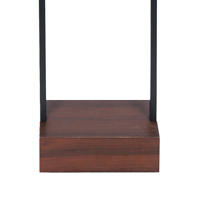 Sarantino Wood Floor Lamp in Cherry Finish-Home &amp; Garden &gt; Lighting-PEROZ Accessories
