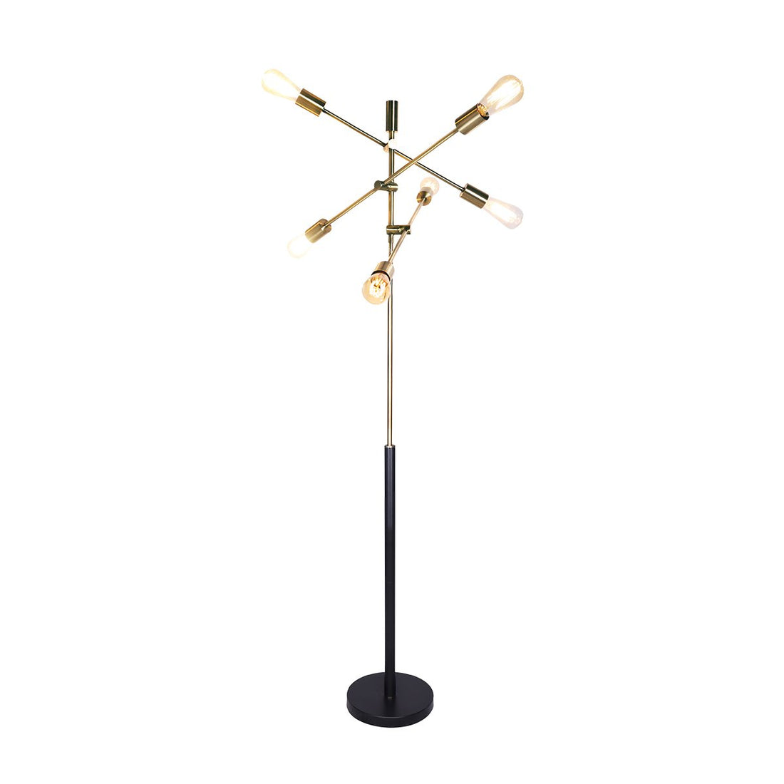 Sarantino 6-Light Metal Sputnik Floor Lamp-Home &amp; Garden &gt; Lighting-PEROZ Accessories