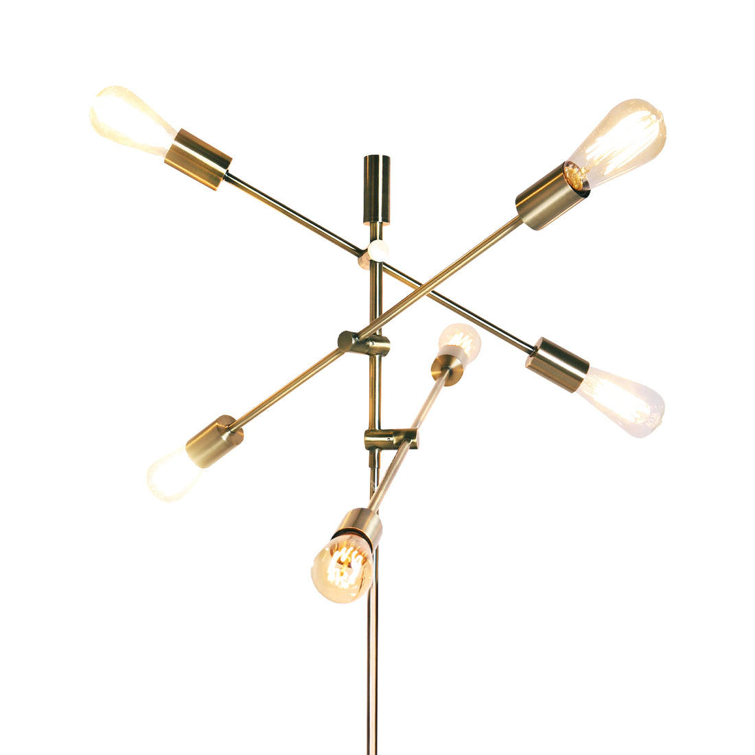 Sarantino 6-Light Metal Sputnik Floor Lamp-Home &amp; Garden &gt; Lighting-PEROZ Accessories