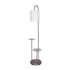 Sarantino Metal Floor Lamp with Glass Shelves-Home & Garden > Lighting-PEROZ Accessories