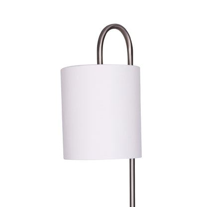 Sarantino Metal Floor Lamp with Glass Shelves-Home &amp; Garden &gt; Lighting-PEROZ Accessories