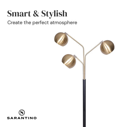 Sarantino Adjustable 3-Arm Arc Lamp-Home &amp; Garden &gt; Lighting-PEROZ Accessories