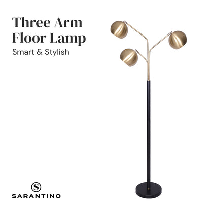 Sarantino Adjustable 3-Arm Arc Lamp-Home &amp; Garden &gt; Lighting-PEROZ Accessories