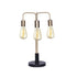 Sarantino Exposed Bulb Industrial Table Lamp-Home & Garden > Lighting-PEROZ Accessories