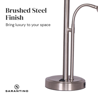 Sarantino 2-in-1 Table Lamp with LED Reading Light-Home &amp; Garden &gt; Lighting-PEROZ Accessories