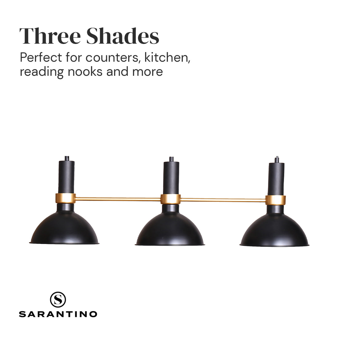 Sarantino 3-Light Hanging Pendant Lamp-Home &amp; Garden &gt; Lighting-PEROZ Accessories