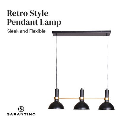 Sarantino 3-Light Hanging Pendant Lamp-Home &amp; Garden &gt; Lighting-PEROZ Accessories