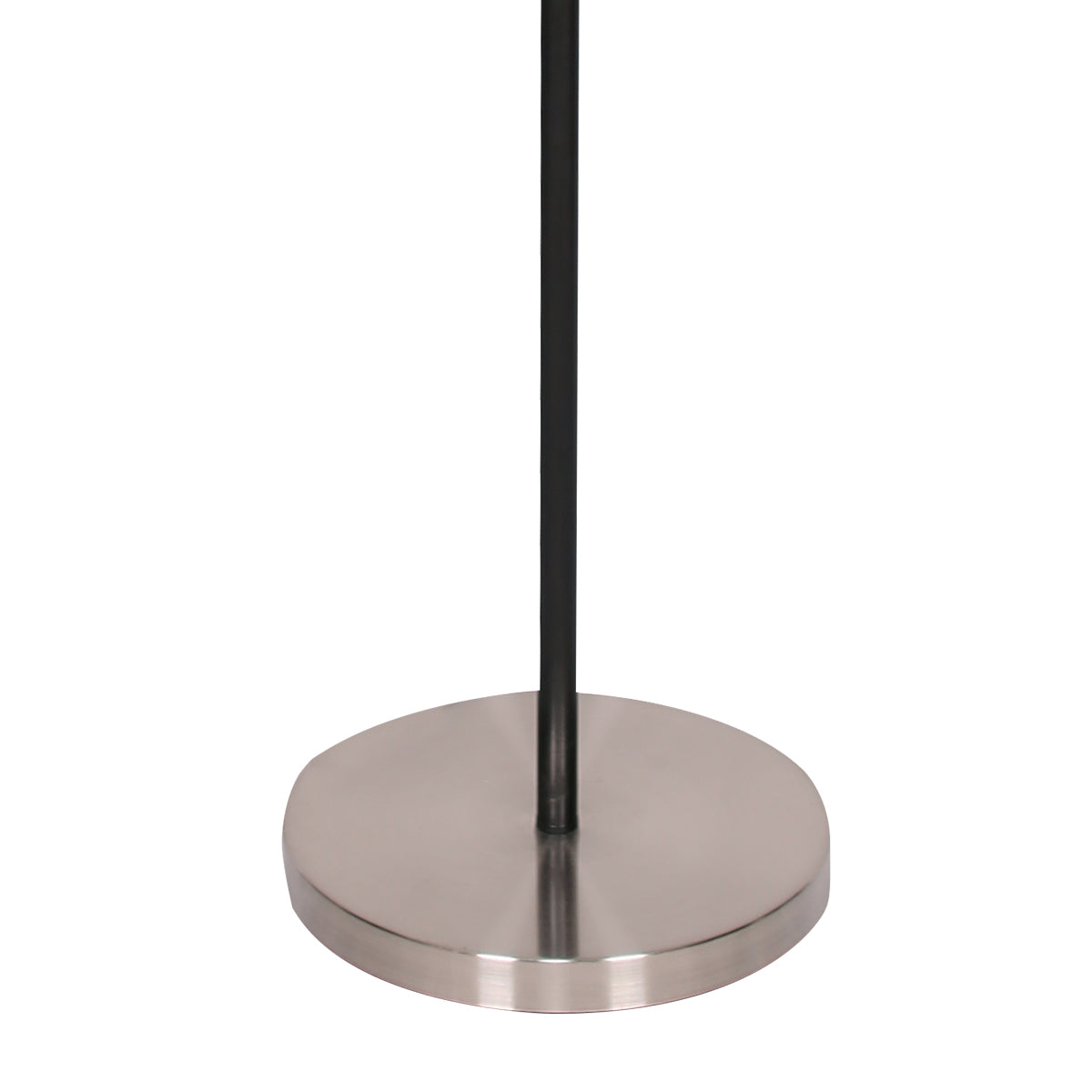 Sarantino 3-Shade Metal Floor Lamp Nickel &amp; Matte Black Finish-Home &amp; Garden &gt; Lighting-PEROZ Accessories