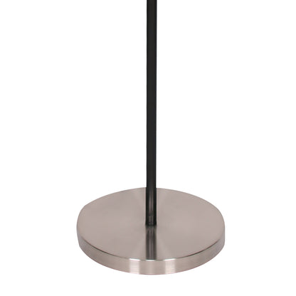 Sarantino 3-Shade Metal Floor Lamp Nickel &amp; Matte Black Finish-Home &amp; Garden &gt; Lighting-PEROZ Accessories