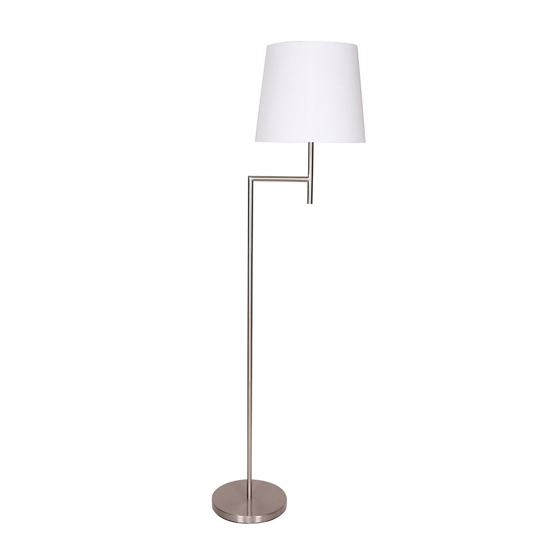 Sarantino Nickel Metal Arc Floor Lamp-Home &amp; Garden &gt; Lighting-PEROZ Accessories