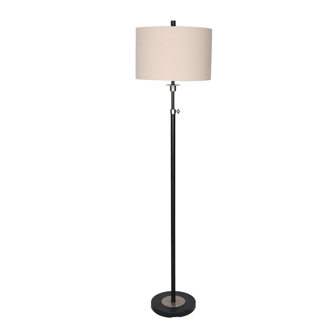 Sarantino Metal Floor Lamp with Cream Drum Shade-Home &amp; Garden &gt; Lighting-PEROZ Accessories