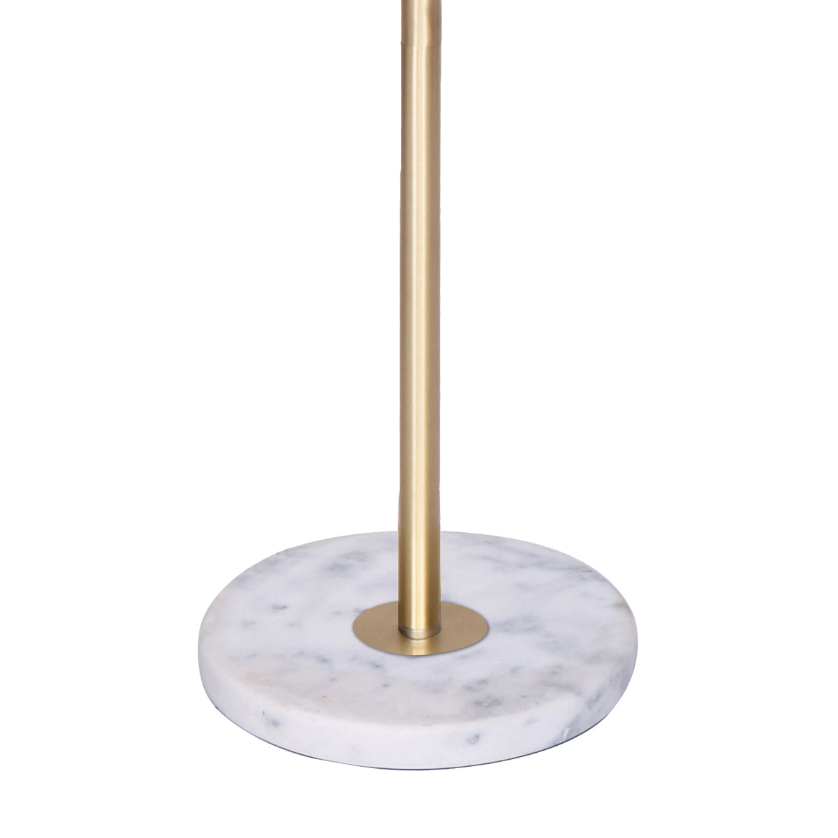 Sarantino Glass End Brass Finish Table Top Floor Lamp-Home &amp; Garden &gt; Lighting-PEROZ Accessories
