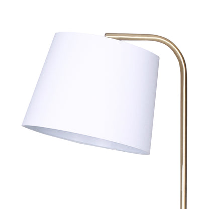 Sarantino Glass End Brass Finish Table Top Floor Lamp-Home &amp; Garden &gt; Lighting-PEROZ Accessories