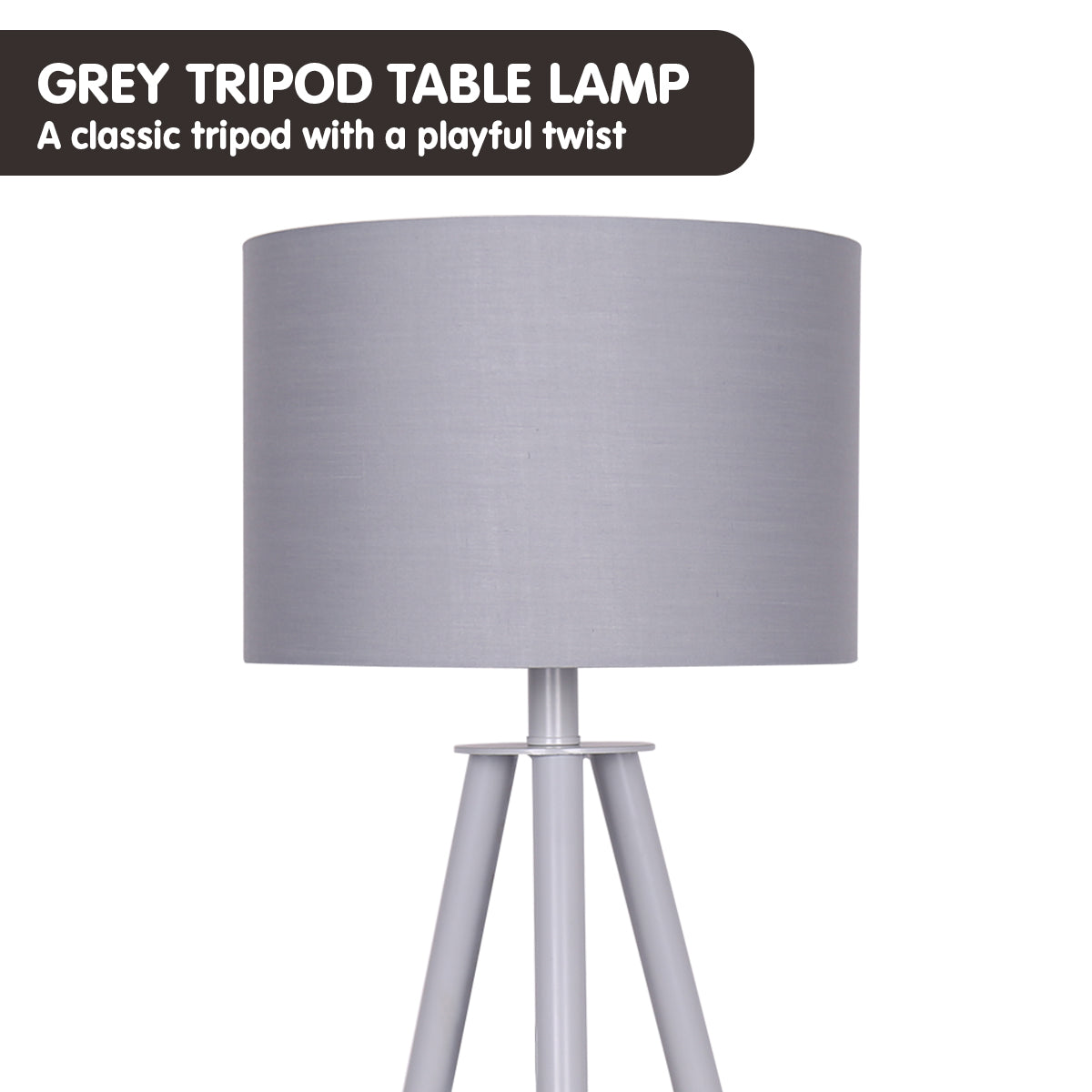 Sarantino Tripod Desk Lamp in Metal &amp; Wood Nordic Minimalist Light-Home &amp; Garden &gt; Lighting-PEROZ Accessories