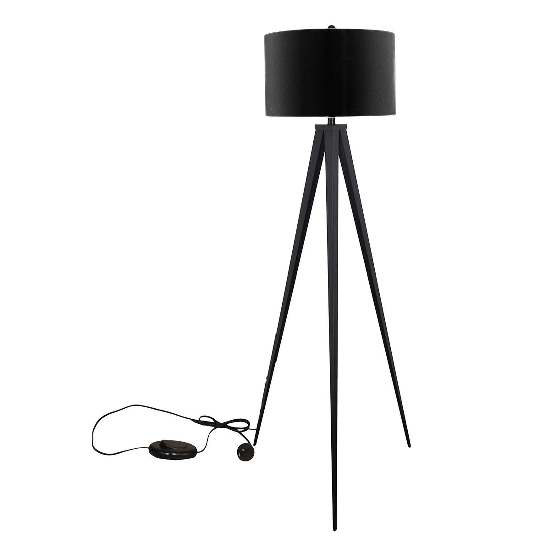 Sarantino Minimalist Modern Tripod Floor Lamp Black-Home &amp; Garden &gt; Lighting-PEROZ Accessories